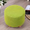1 шт. Круглый чехол на сиденье Эластичный протектор Мягкий пуф Табурет Съемный фланелевый чехол для табурета Подставка для ног