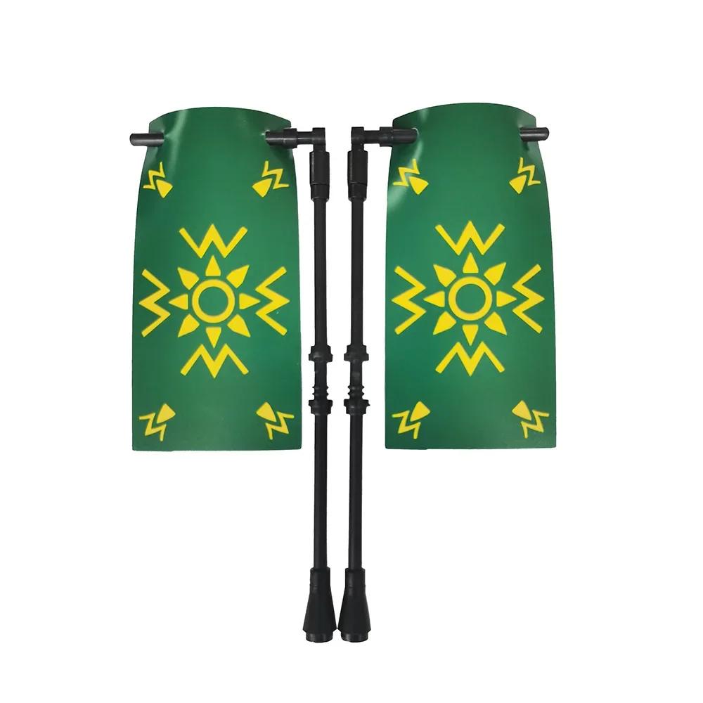 Флаг Строительный блок Средневековые города-государства Военная фигурка Флаг Оружие Древний Священная Римская империя Иерусалим Рыцарь Святого Лазаря Легион Игрушка