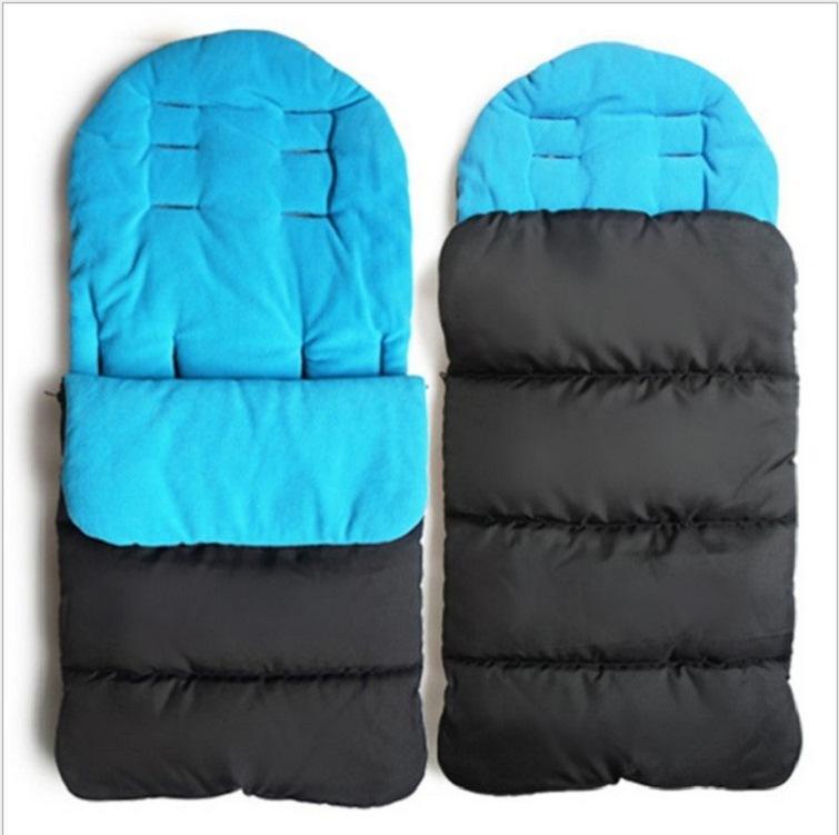 Baby stroller sleeping bag autumn warm foot cover children's car foot cover children's cotton cushion stroller children's protective kick