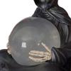 Reaper Statue Halloween Decor LED Glowing Ball Ornament Resin Sculpture The Death God's Figurine for