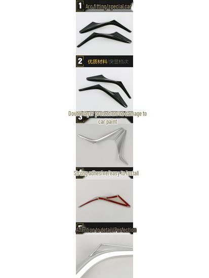 Fits 16 Avancier Steering Wheel Models: U-Shaped Decorative Frame for Center Console & Dashboard Accessories