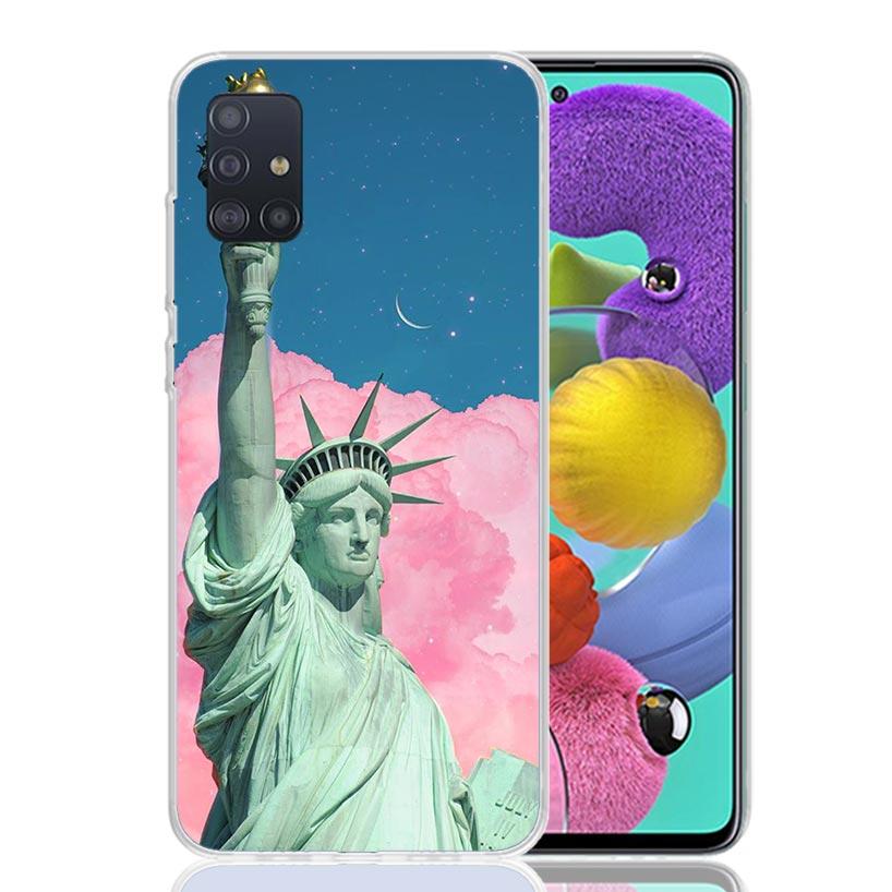 NYC New York City Case Phone Cover for Samsung Galaxy A52 A51 A50 A42 A32 A22 A12 A02S A72 A71 A70 A41 A31 A21S A40 A30S A20E A1