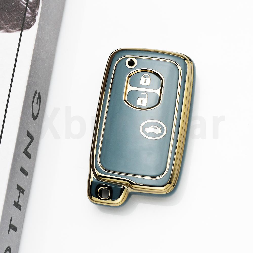 Модный ТПУ для Toyota Land Cruiser Auris Prius 30 Alpha Aqua Lexus Lc 200 Чехол для автомобильного ключа 2/3/4 Кнопки Защитная крышка для пульта Держатель