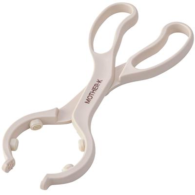 MOTHER-K Кипячение Стерилизация Щипцы для бутылок Зажим для бутылок Подставка для бутылок Нескользящая резиновая ручка Не содержит БФА Кремово-бежевый 113712