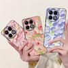 Для Tecno Spark 30 KL6 Чехол Spark 30 Pro KL7 Обложка Модный Цветок Мягкий Черный Силиконовый Чехол для Телефона Для Tecno Spark30 Pro 2024 Чехол