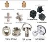 1/4" To 3/8" Tripod Screw Adapter Quick Release Plate