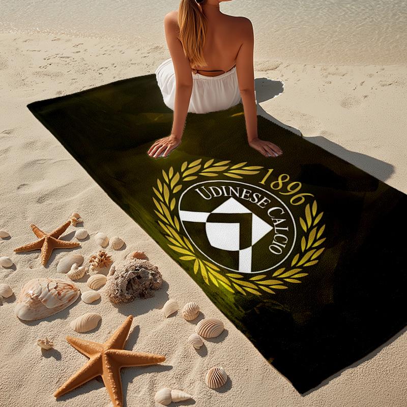 1PC Udinese-Calcio Crest Design Beach Towel - Soft, Absorbent Microfiber, Lightweight, Ideal for The Beach, Parties, Travel, Camping fan gifts