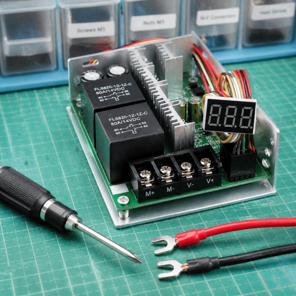 CW/CCW Switch PWM Motor Speed Controller 60A Current Rating Motor Speed Regulator DIY Projects