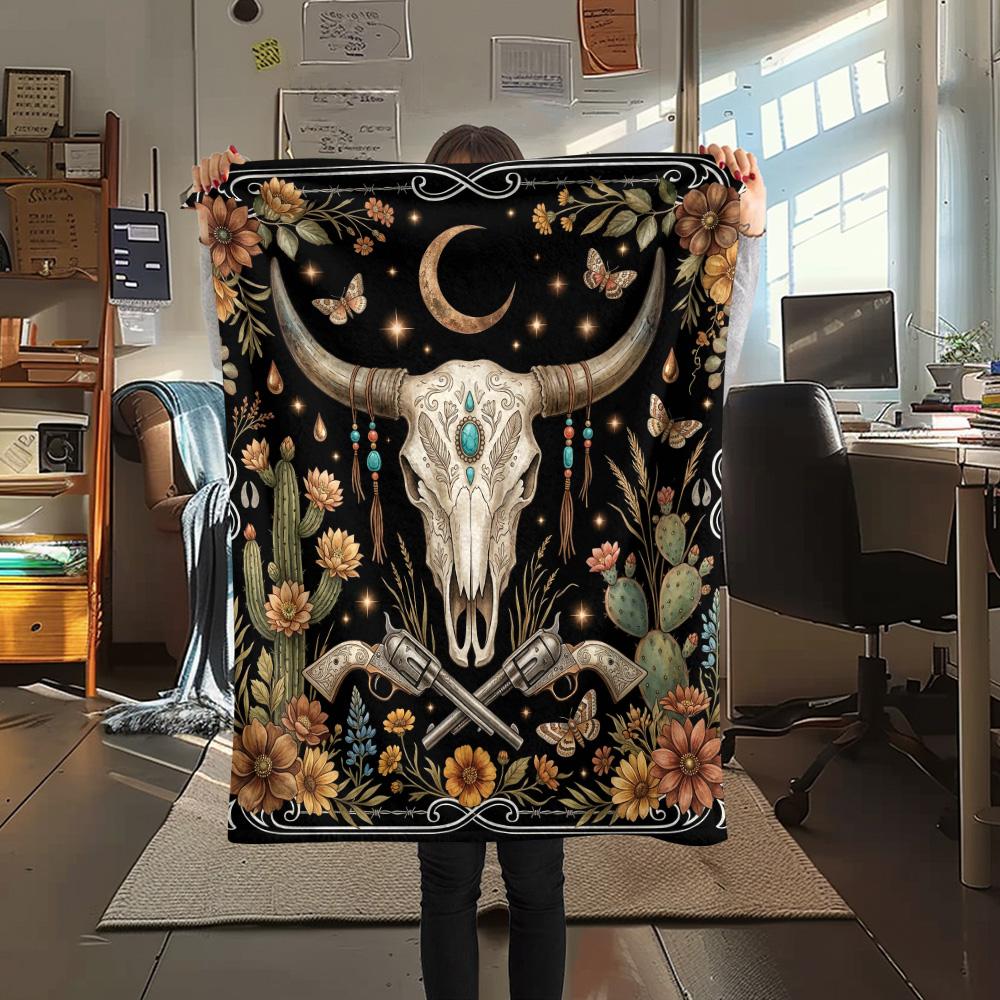 1Pc Bear Eagle Print Flannel Blanket High Quality Warm Comfortable Cover for All Seasons Perfect for Gifts Home Decor