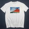 Designer Tshirts Off The Great Wave Of English Bulldog T Shirt For Man White T