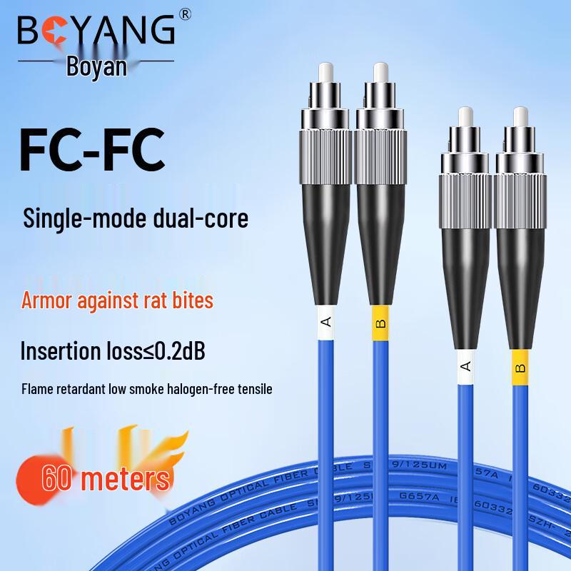 BOYANG Telecom-Grade Single-Mode Fiber Optic Patch Cable