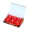 6 Pcs Diwali LED Lotus Candles Flameless Lotus Tea Light Battery Operated Flickering Buddhist Lamp for Home Desktop Centerpiece