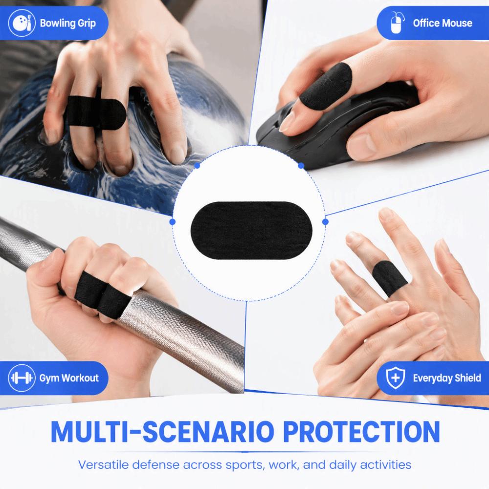 60pcs Elastic Fabric Bowling Thumb Tape Self Adhesive Finger Protector Patch Bowling Sport