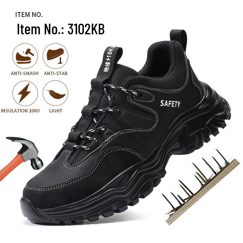 Insulated 10KV Electrician Shoes, Anti-Smash & Anti-Puncture, Fiberglass Toe, Wear-Resistant, Comfortable Protective Safety Shoes for Men.