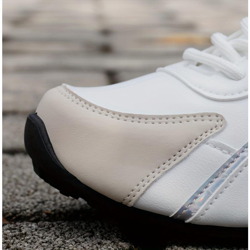 Женские кроссовки с цветным буквенным декором, удобные кроссовки на нескользящей платформе со шнуровкой, универсальные низкие кроссовки для ходьбы