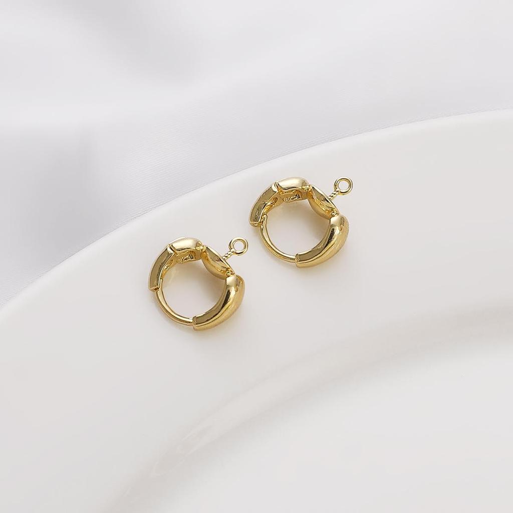 1 пара латунных серег с застежкой, серьги с крючками для модных женщин и девочек, изготовление сережек