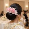 Thai Style Flowers Hairpin Sweet Chignon Hair Clips Rose Hair Comb  Water Splashing Festival