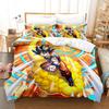 Dragon Ball Series Digital Printing 3D Kit Polyester Chemical Fiber Three-Piece Set