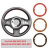 Hand-stitched Artificial Leather Car Steering Wheel Cover For Fiat 500 500e 500C 2014-2017 Original Steering Wheel