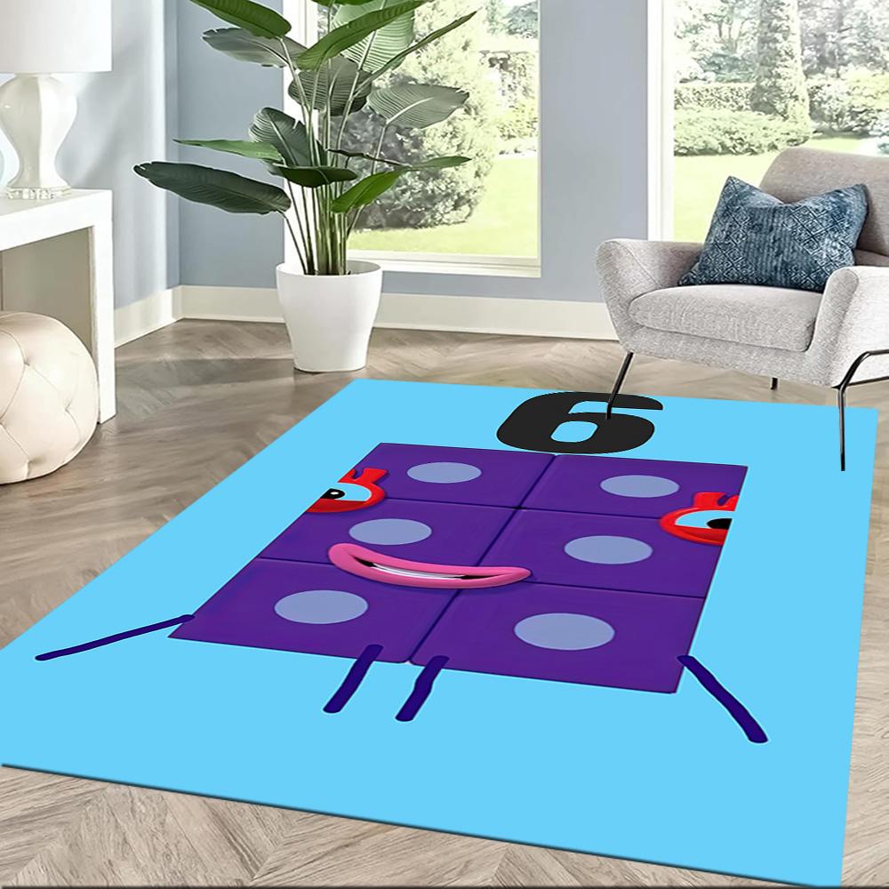 Numberblocks Area Rug Perfect For Dormitory Decorate Room Game Room Balcony Antislip Carpet Anime Office Decor Spiritual Gift