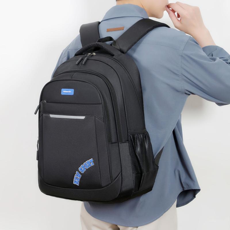 Backpack Men Casual Large-Capacity Computer Travel Backpack Female Junior High School Students High School Students Schoolbag Ma