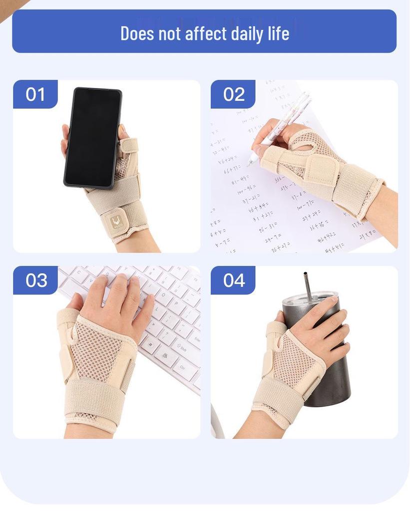 Компрессионная защита большого пальца и запястья: Напальчник для защиты при травме сухожилия