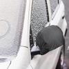 2 Pieces Side View Mirror Covers Snow Ice with Drawstrings Black Waterproof Universal