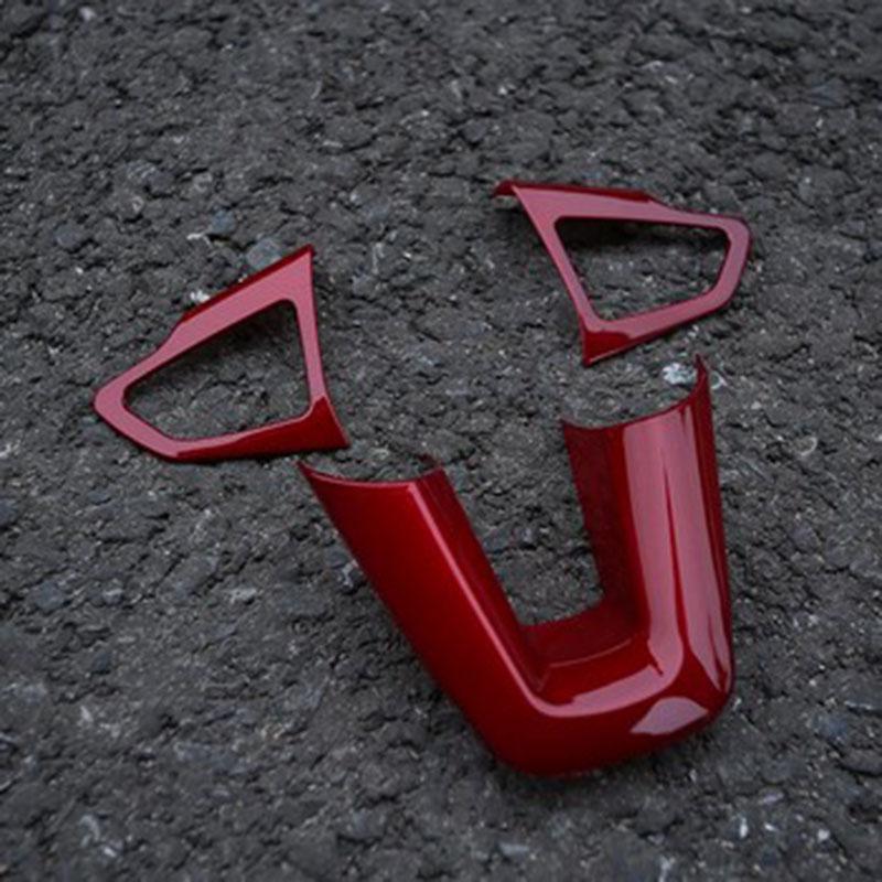 Три стиля ABS-краски, украшение на руль автомобиля, наклейка с блестками для Ford Focus 4 MK4 2014 2015 2016 2017