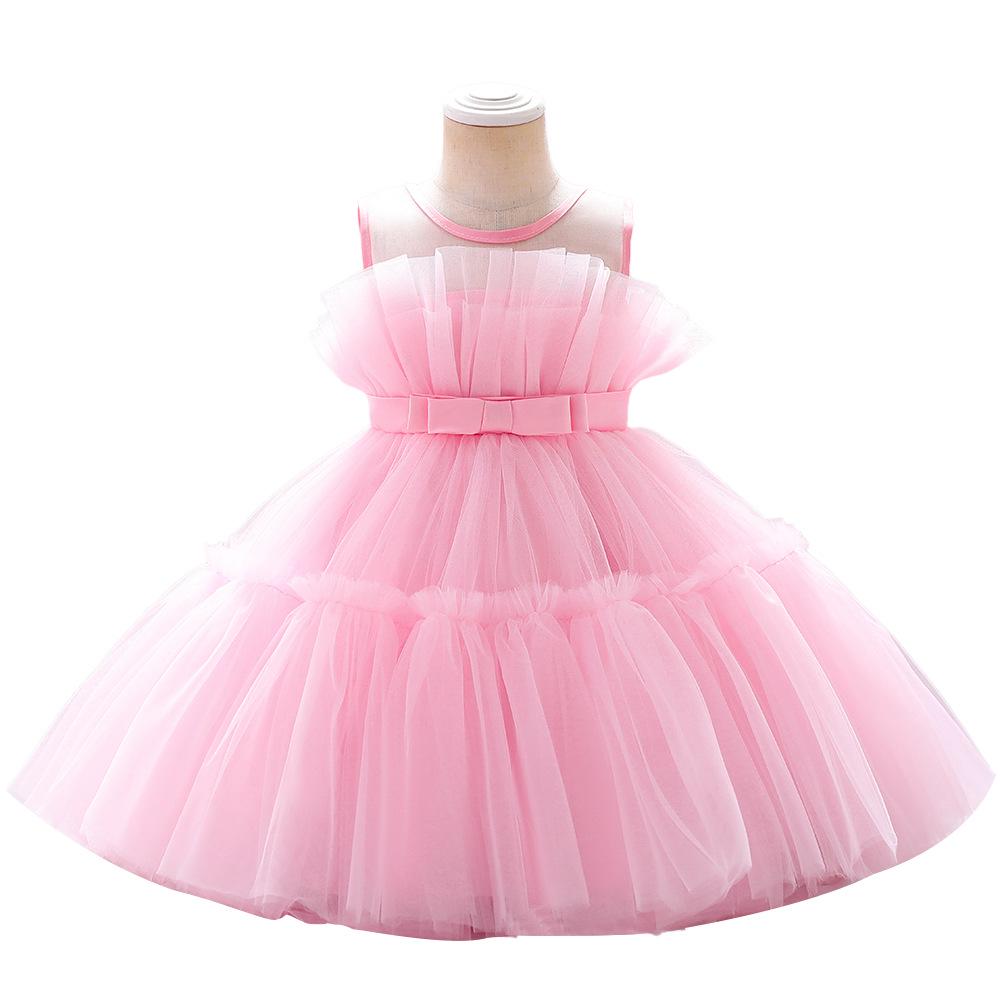 2024 Европейское и американское пышное тюлевое платье принцессы на день рождения для девочек
