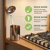 Stable Spatula Holder Easy To Clean Pot Lid Storage Rack Multifunctional Soup Spoon Rack  Cooking