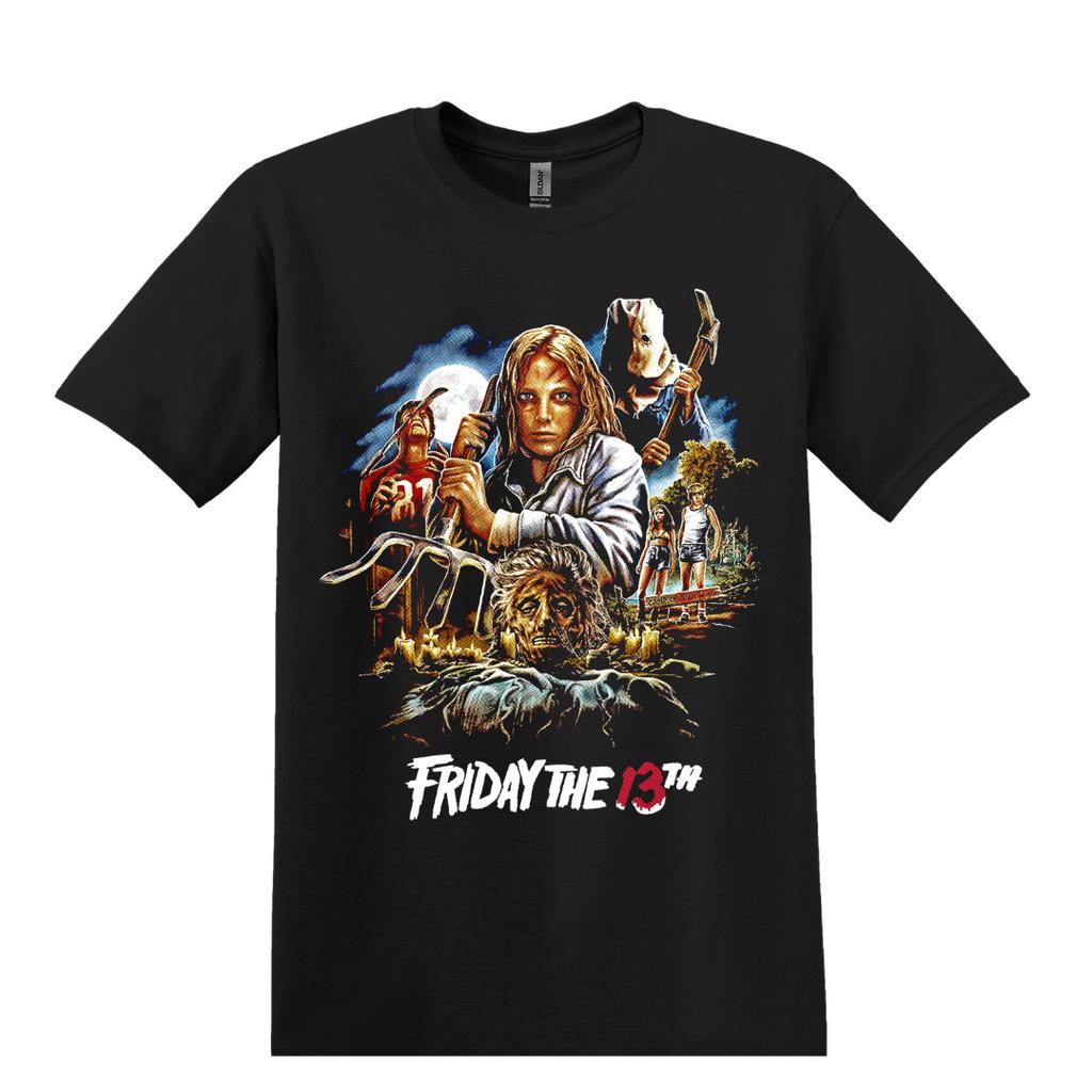 Пятница 13-е Фильм Ужасы Футболка Черная S-3XL