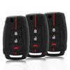 3 Buttons Silicone Car Key Cover Case for Ssangyong Tivoli 2020 Rexton Korando C Keyless Interior Accessories