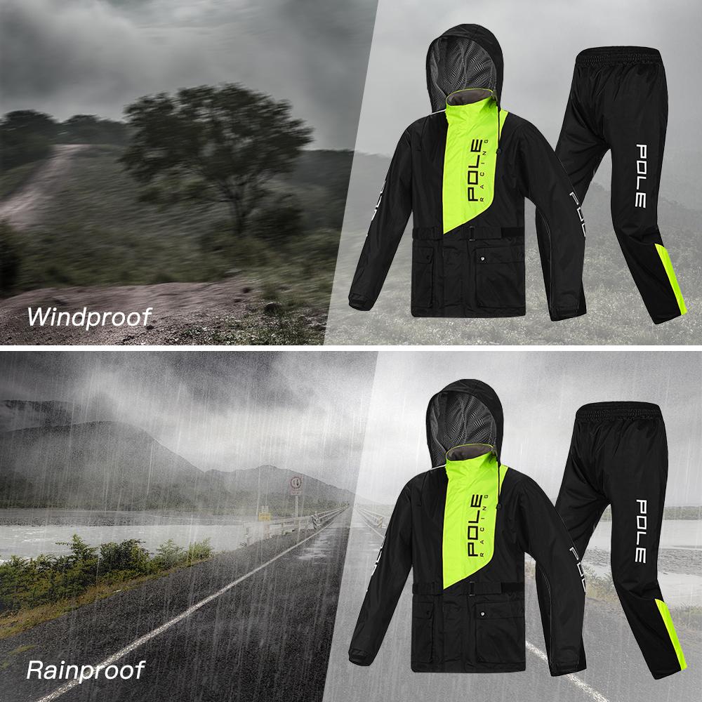 Men Waterproof Breathable Rain Suit Rain Jacket and Pants Suit for Motorcycle Golfing Cycling