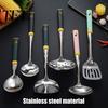 Professional Metal Cooking Gadget Stainless Steel Kitchen Utensil, Spatula Ladle Slotted Turner Rice Spoon, Durable Colander Spoon Heat-Resistant Soup