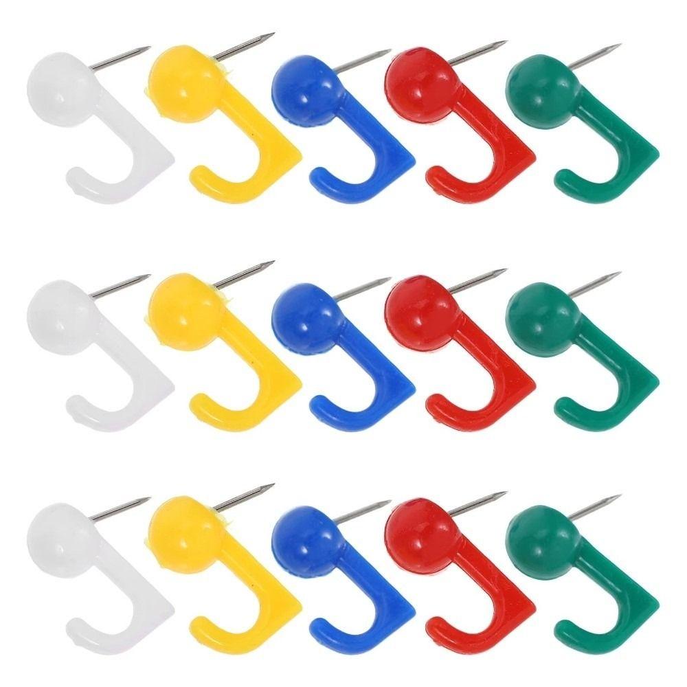 100Pcs DIY Colorful Push Pins Creative Board Thumbtack Thumb Tacks School Stationery