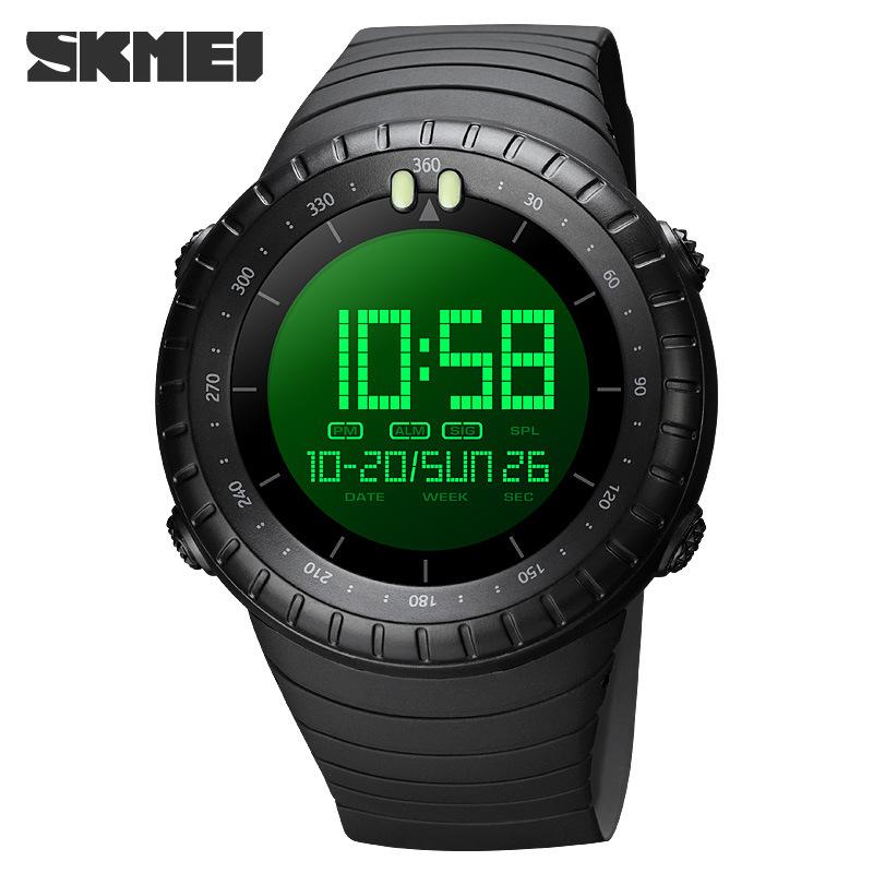Skmei Moment Beauty Fashion Большой циферблат студенческие электронные часы, часы для спорта на открытом воздухе многофункциональные часы мужские часы