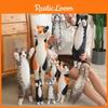 Posture Cute Standing Cat Plush Toy Pp Cotton Girls Gift Kids Room Decor