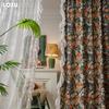 1PC LOZUJOJU 70% Blackout Romantic French Printed Curtains and Lace Sheer Curtains for Bedroom Living Room Home Decor