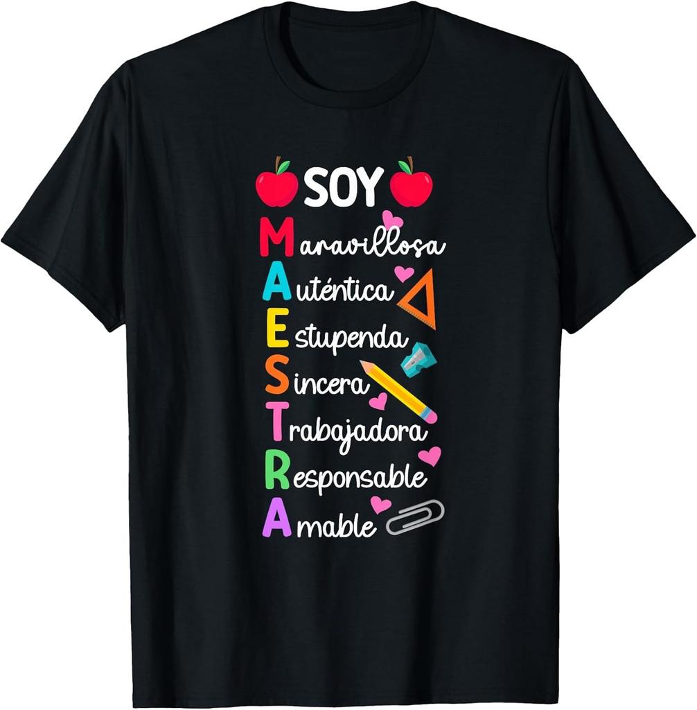 NEW LIMITED! Soy Maestra De Español Spanish Teacher Bilingual Tee - MADE IN USA