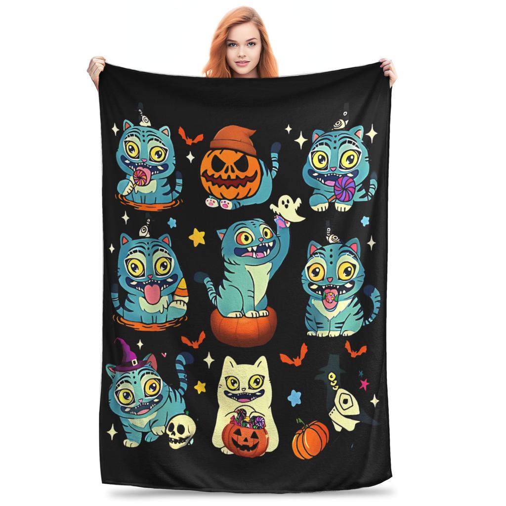 Saja Boys  Kpop Hunter Halloween Blankets Quality Soft Warm  Bedding Throws Autumn Girls Boys Couch Bed Street Trend Bedspread