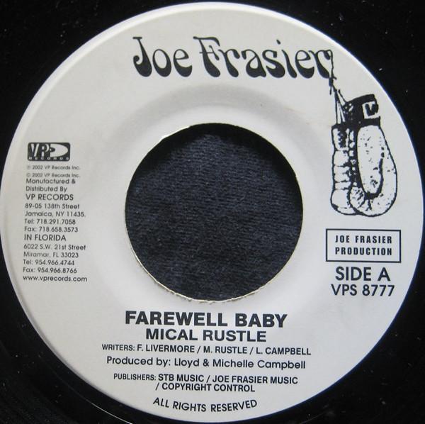 7-дюймовая пластинка MICAL RUSTLE Farewell Baby VPS8777 Joe Frasier США Регги Ска Даб Б/у