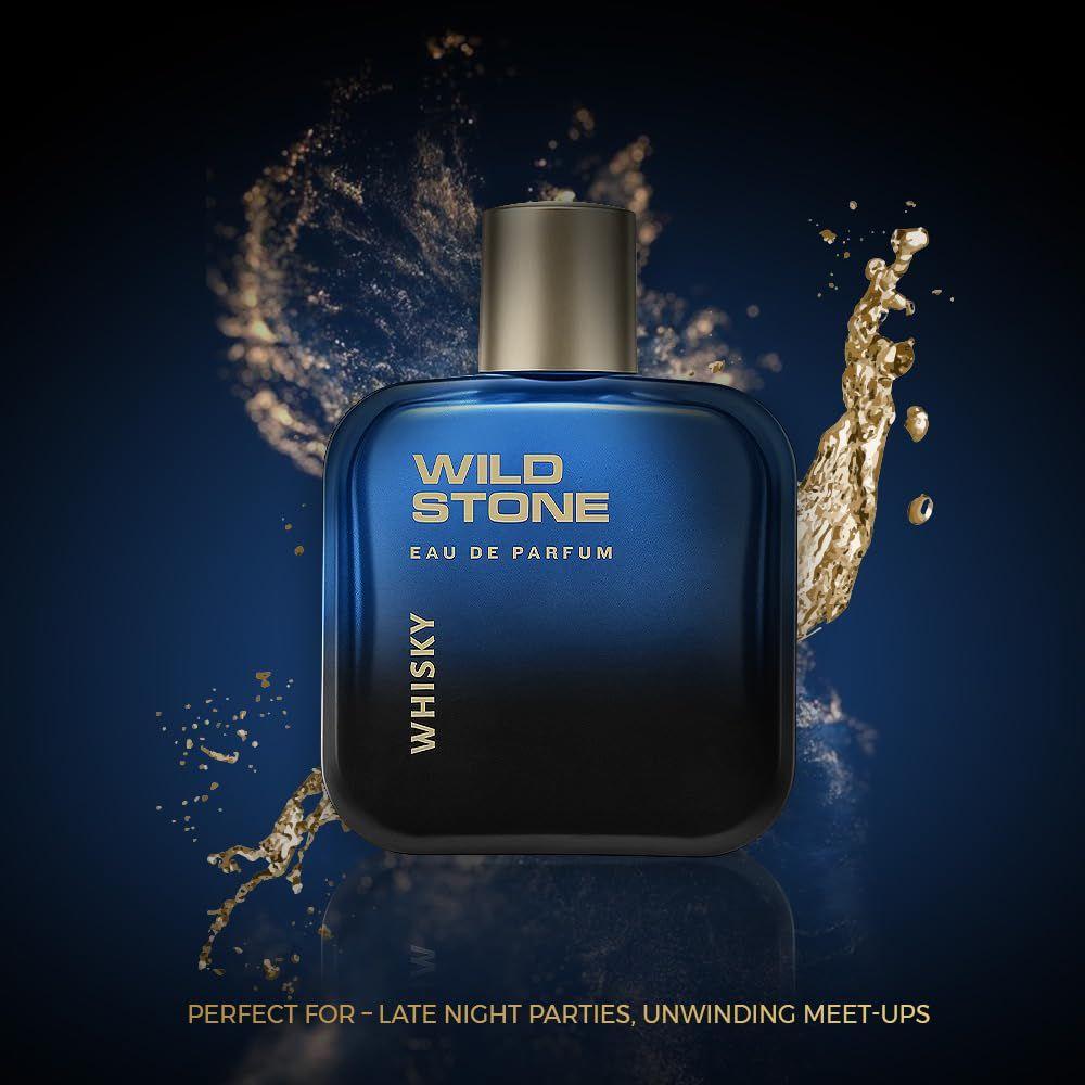 Духи Wild Stone Whiskey для мужчин, 100 мл|Стойкая EDP|Древесно-фруктовый аромат|Парфюмерная вода премиум-класса