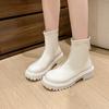 Skinny Boots Thick Heel Small Martin Boots Women's Spring and Autumn 2025 New Thick-soled Versatile British Style Short Boots Children