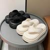 High Quality Casual Chic Platform Women's Flip Flops Slippers Summer Shoe Shiny Fabric Comfort 7CM Thick Bottom Sandal