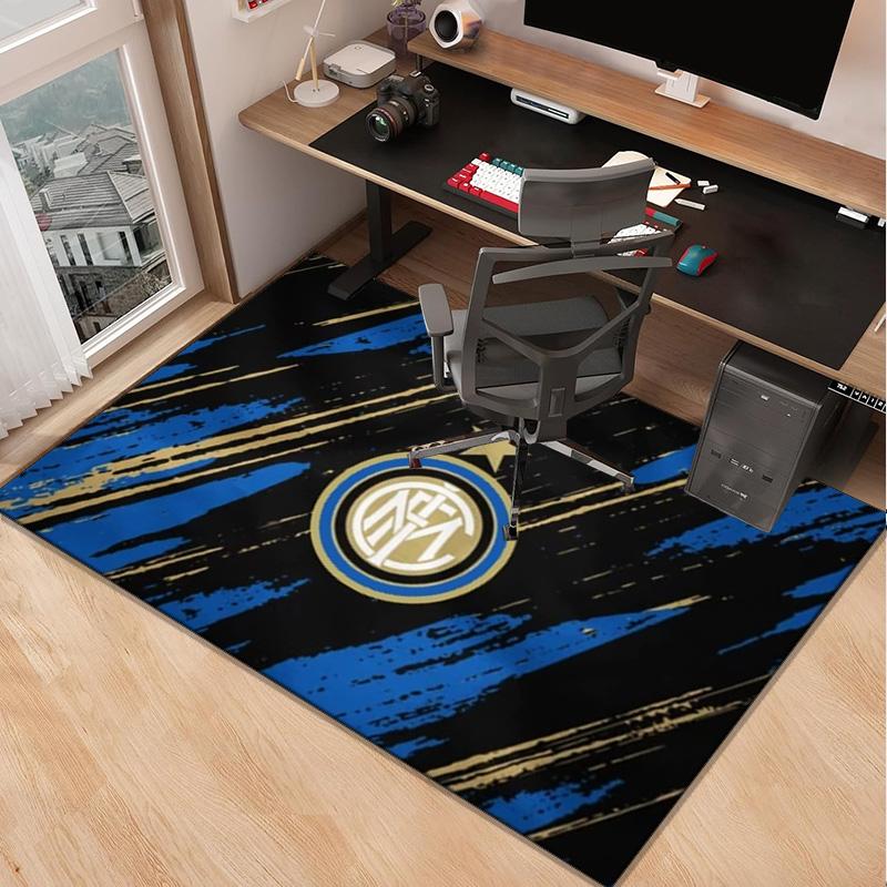 Inter Milan Crest Carpet, Chair Rug,Rug for Office Bedroom living rooms, Doormat decor Fan Gift Christmas Gift
