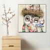 Новое поступление 5D DIY Полная круглая алмазная живопись "Милая сова" Вышивка крестом Домашний декор Подарок