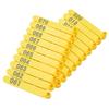No.001-100 Sheep Ear Tag Signs Ear Laser Typing Copper Head Earrings with Words for Farm Animals Idetification Card 100Pcs