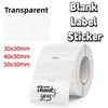 230Pcs DIY Blank Label Sticker Transparent Name Tag Sticker Multisize Self-Adhesive Label Classroom