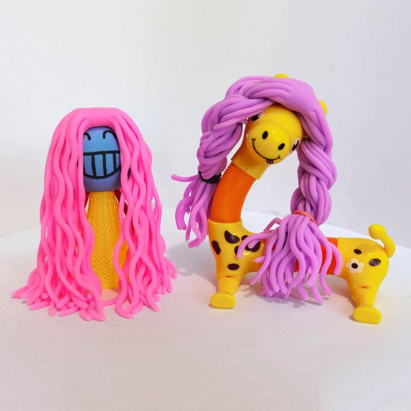 Tpr Спагетти Светящаяся Итальянская Лапша Эластичная Растягивающаяся Веревка Игрушки-Антистресс для Детей Взрослых Снятие Стресса