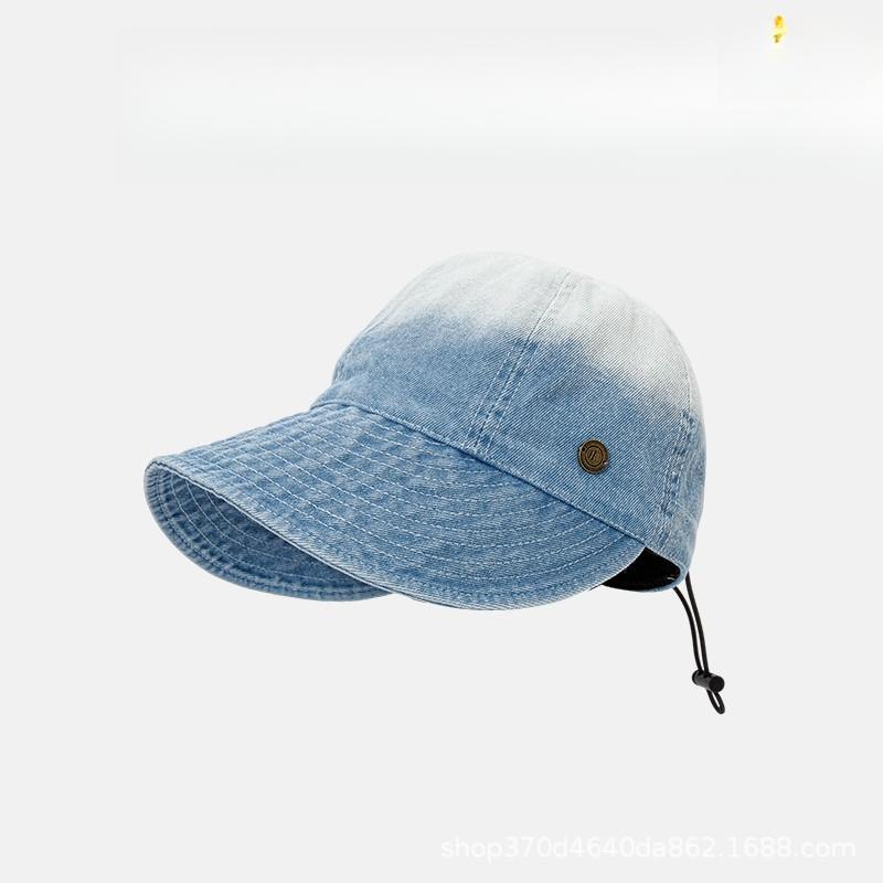 Women's Casual Cloth Bucket Hat Face Slimming Design, Summer Daily Sunhat New